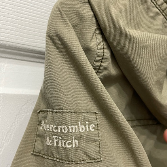 Abercrombie & Fitch Olive Green Full Zip Military Utility Jacket Women's Small - Picture 10 of 10